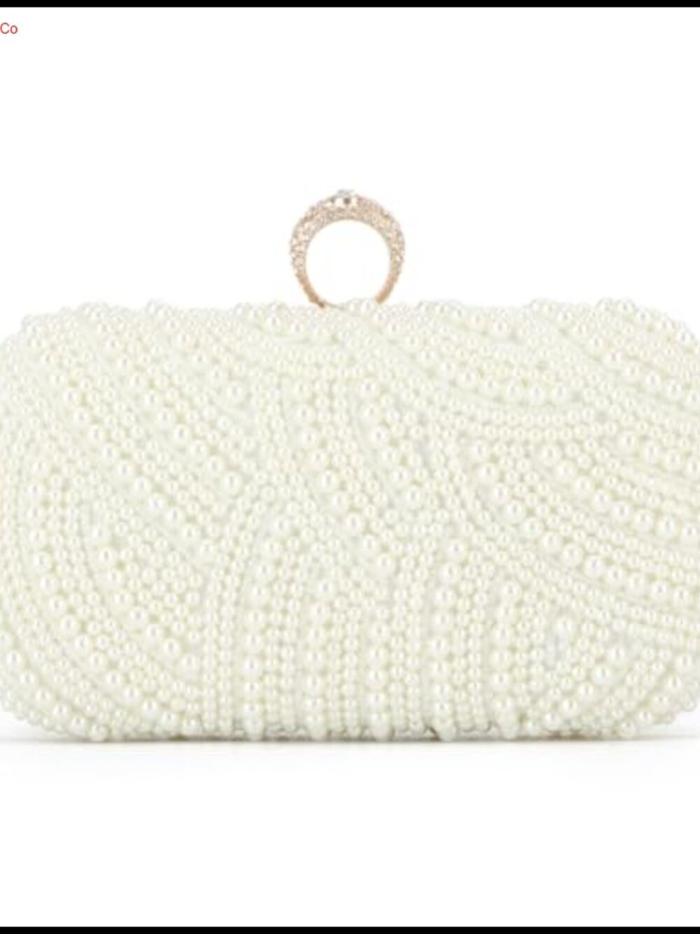 Pearl Clutch Purse Beaded Evening Bag Wristlet Crossbody Bridal Party